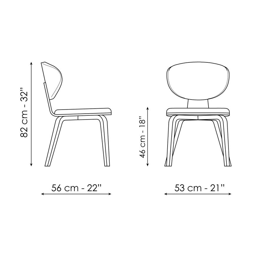 Обеденный стул Bonaldo Olos Chair