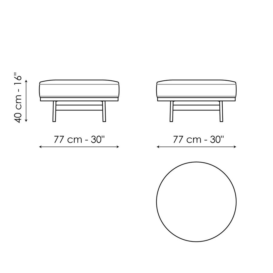 Элегантный пуф Bonaldo Neuilly Pouf