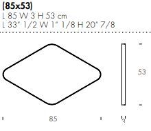 Дизайнерское зеркало Tonin Casa Matrix T7539