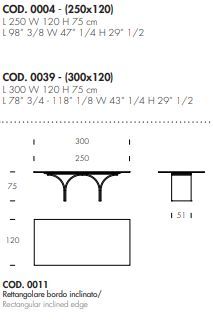 Обеденный стол Tonin Casa Arco_ceramic T8268FSC