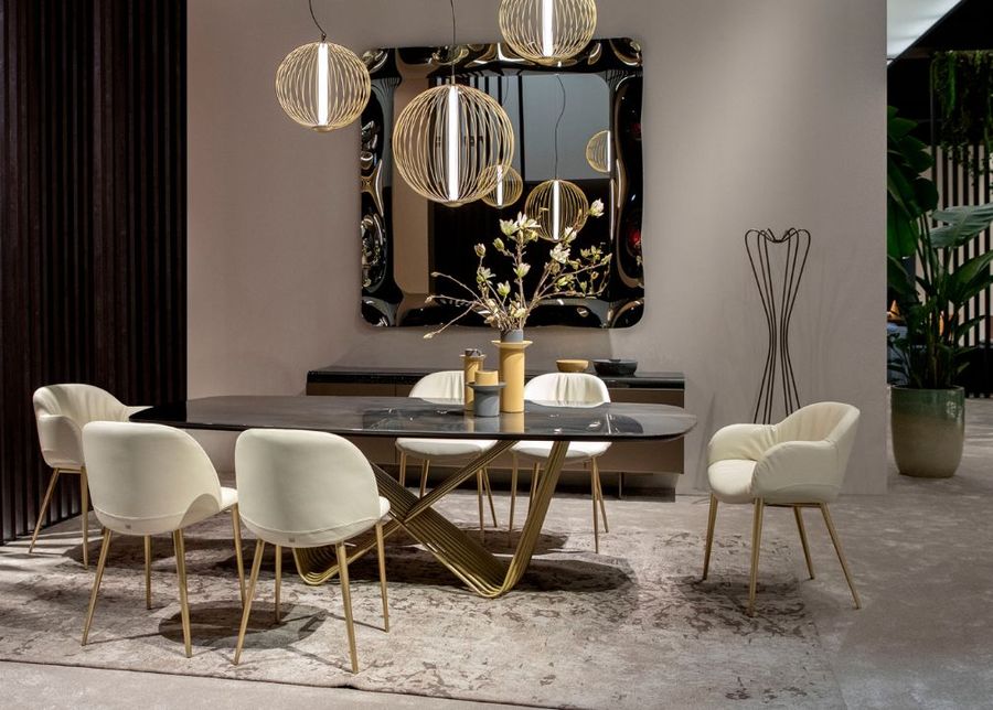 Современный стол Tonin Casa Tenso_orione couture T6957FSR