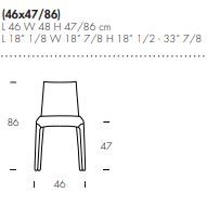 Стильный стул Tonin Casa Lisa T8147S