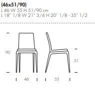 Обеденный стул Tonin Casa Mademoiselle T8141S
