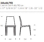 Обеденный стул Tonin Casa Spillo T8143S