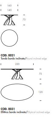 Керамический стол Tonin Casa Eliseo Brushed_ceramic T8028BFSC