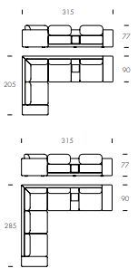 Современный диван Tonin Casa London