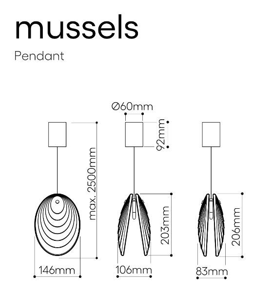 Элегантный светильник Bomma Mussels