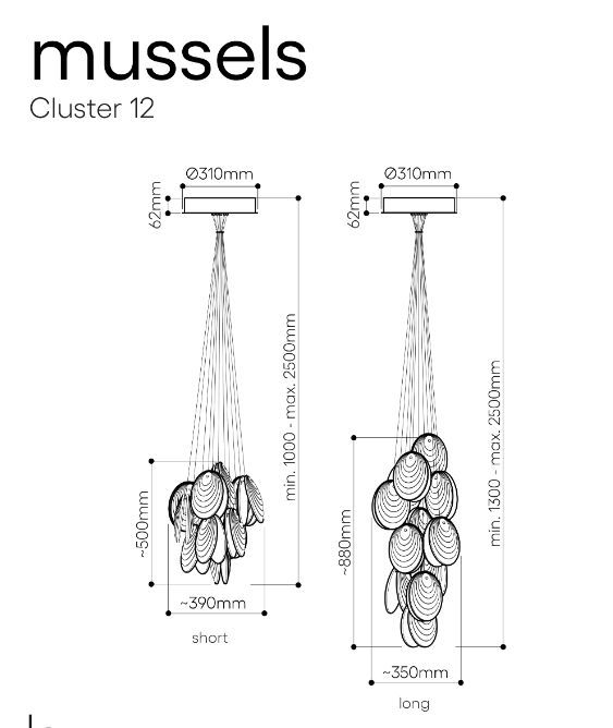 Элегантный светильник Bomma Mussels