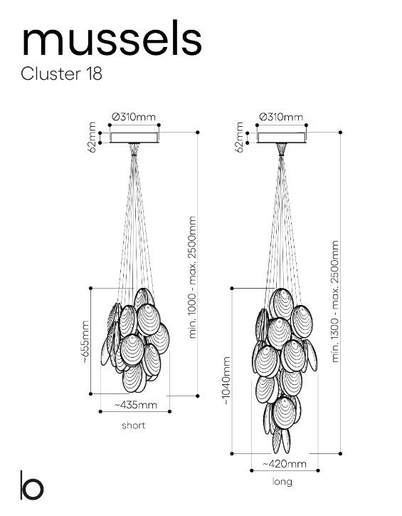 Элегантный светильник Bomma Mussels