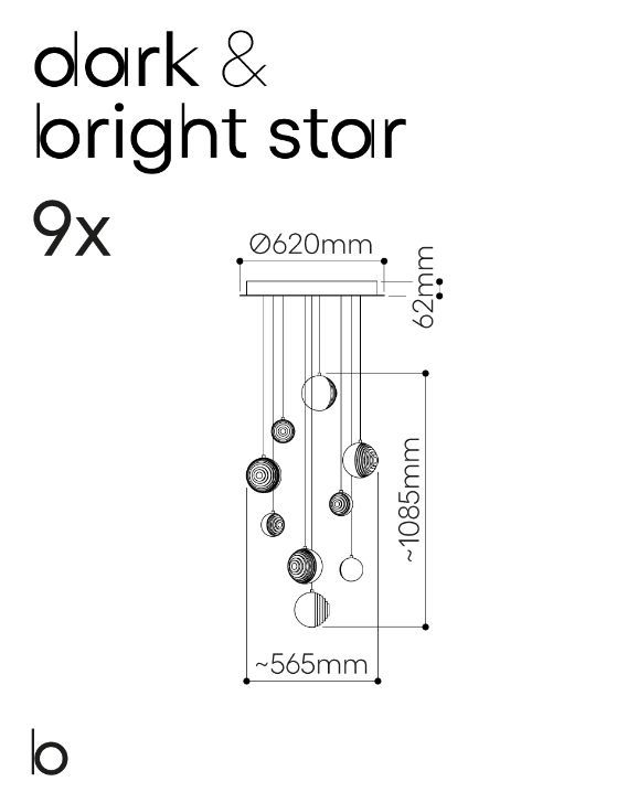 Дизайнерский светильник Bomma Dark & Bright Star