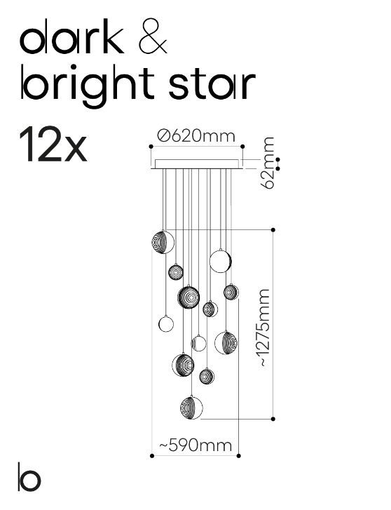 Дизайнерский светильник Bomma Dark & Bright Star