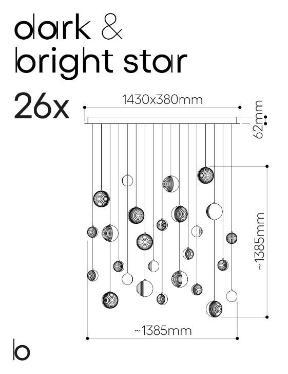 Дизайнерский светильник Bomma Dark & Bright Star