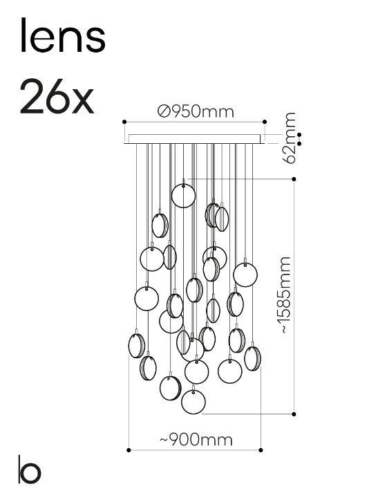 Стильный светильник Bomma Lens