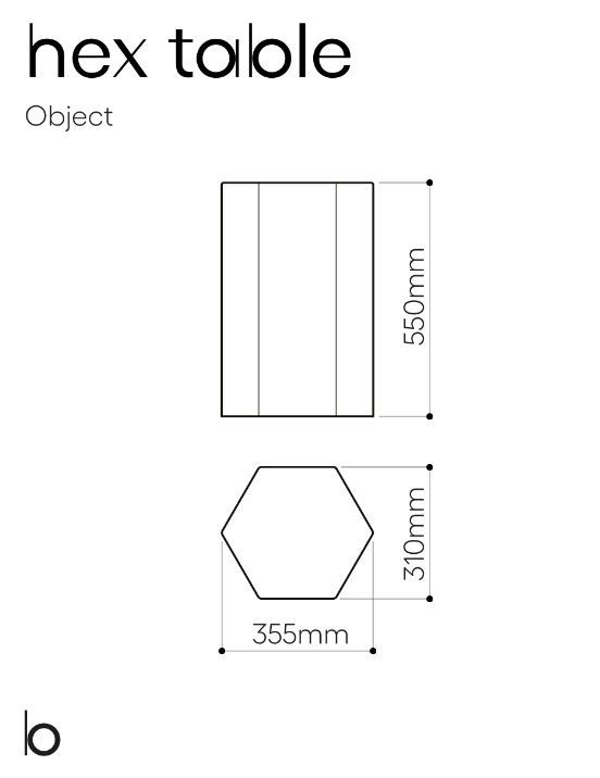 Стеклянный стол Bomma Hex Table