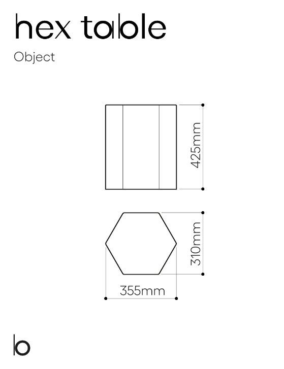 Стеклянный стол Bomma Hex Table