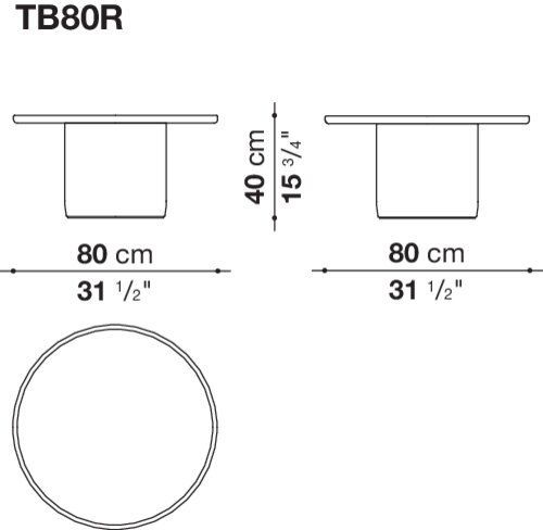 Дизайнерский стол B&B Button Tables