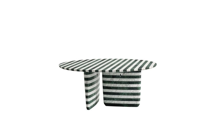 Мраморный стол B&B Tobi-Ishi Striped Marble