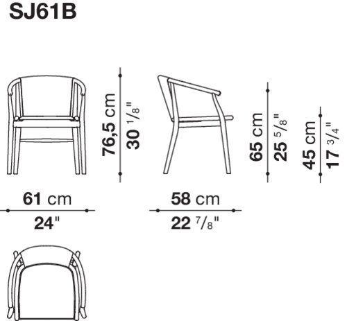 Стильный стул B&B Jens