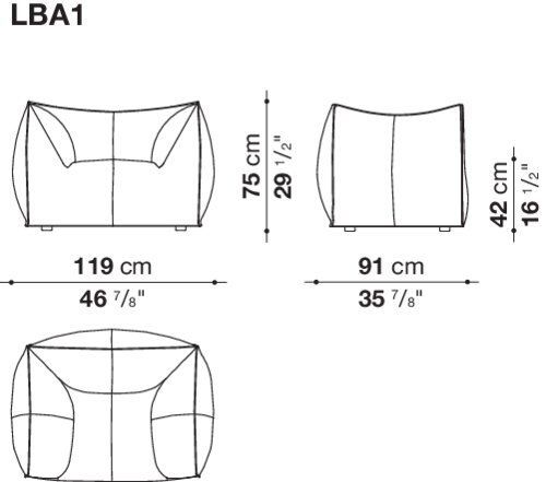 Уютное кресло B&B Le Bambole