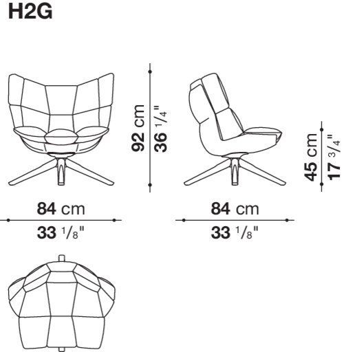Дизайнерское кресло B&B Husk