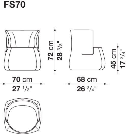 Дизайнерское кресло B&B Fat-Sofa