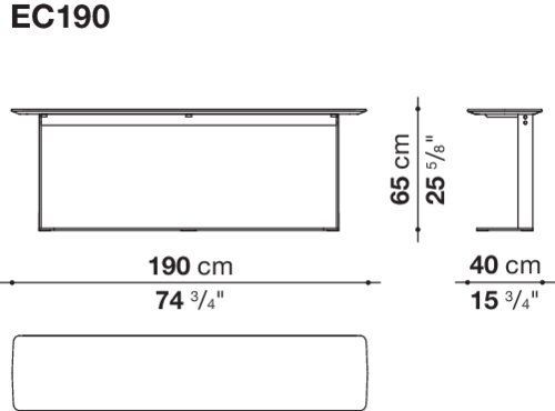 Современная консоль B&B Eileen Console