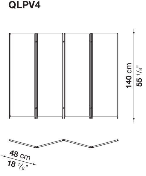 Современная ширма B&B Quiet Lines Windscreen