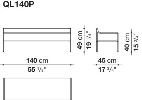 Стильная скамья B&B Quiet Lines Bench