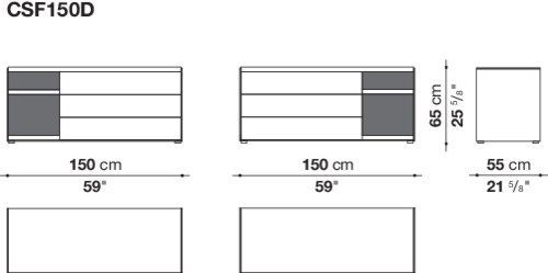 Дизайнерский комод B&B Surface