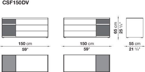 Дизайнерский комод B&B Surface