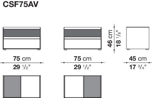 Дизайнерский комод B&B Surface