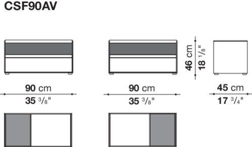 Дизайнерский комод B&B Surface