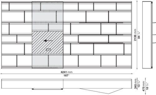 Современный стеллаж B&B Flat.C