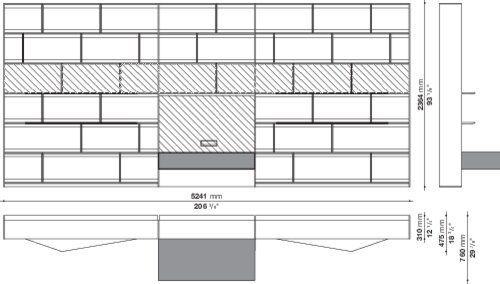 Современный стеллаж B&B Flat.C