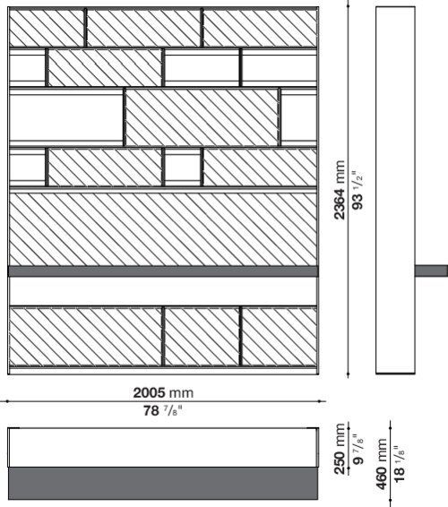 Современный стеллаж B&B Flat.C