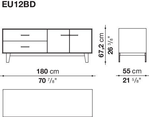 Стильный буфет B&B Eucalipto