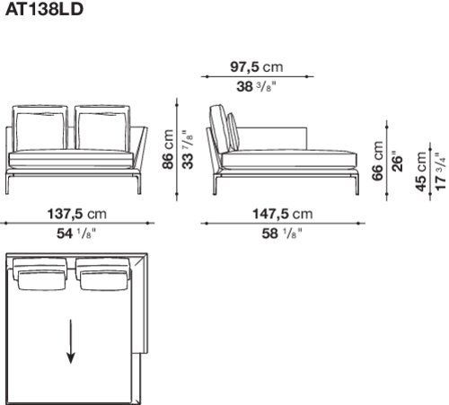 Модульный диван B&B B&B Atoll