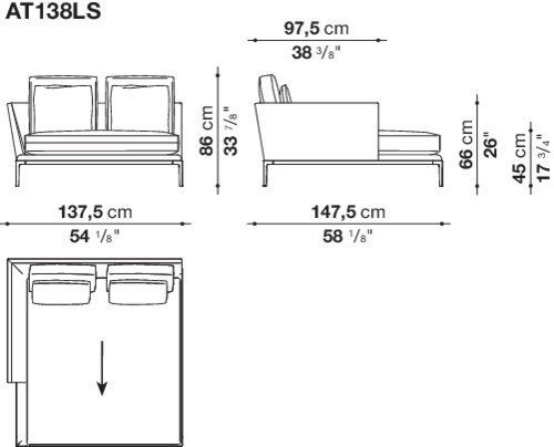 Модульный диван B&B B&B Atoll