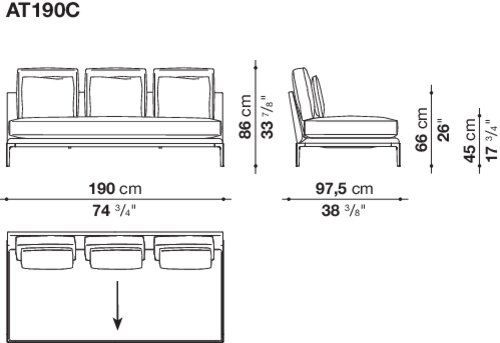 Модульный диван B&B B&B Atoll