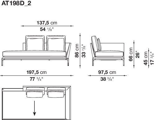 Модульный диван B&B B&B Atoll