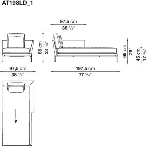 Модульный диван B&B B&B Atoll