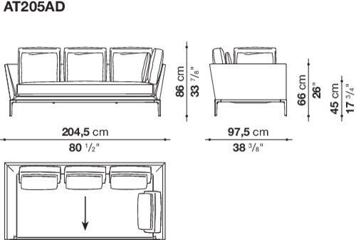 Модульный диван B&B B&B Atoll