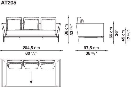 Модульный диван B&B B&B Atoll