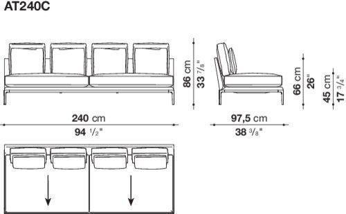 Модульный диван B&B B&B Atoll