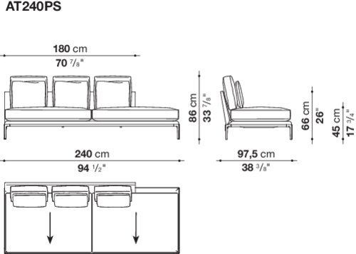 Модульный диван B&B B&B Atoll