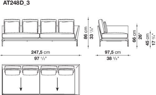 Модульный диван B&B B&B Atoll