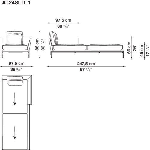 Модульный диван B&B B&B Atoll