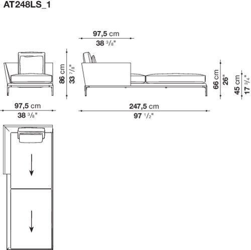 Модульный диван B&B B&B Atoll