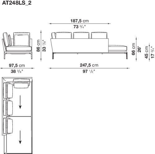 Модульный диван B&B B&B Atoll