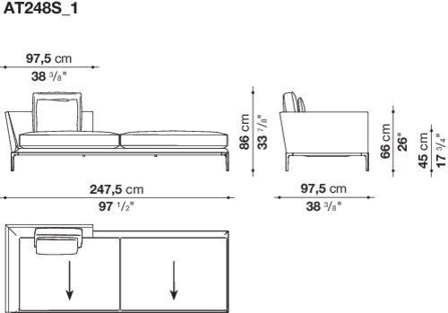 Модульный диван B&B B&B Atoll